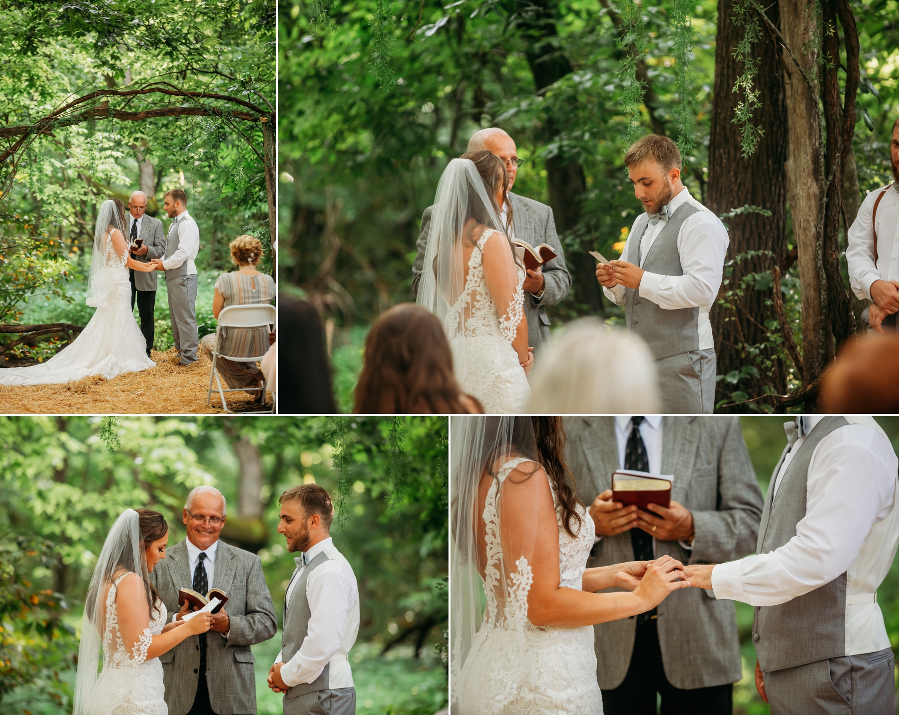 backyard wedding photography bates city missouri bride and groom brittany jewell photography fairytale ceremony