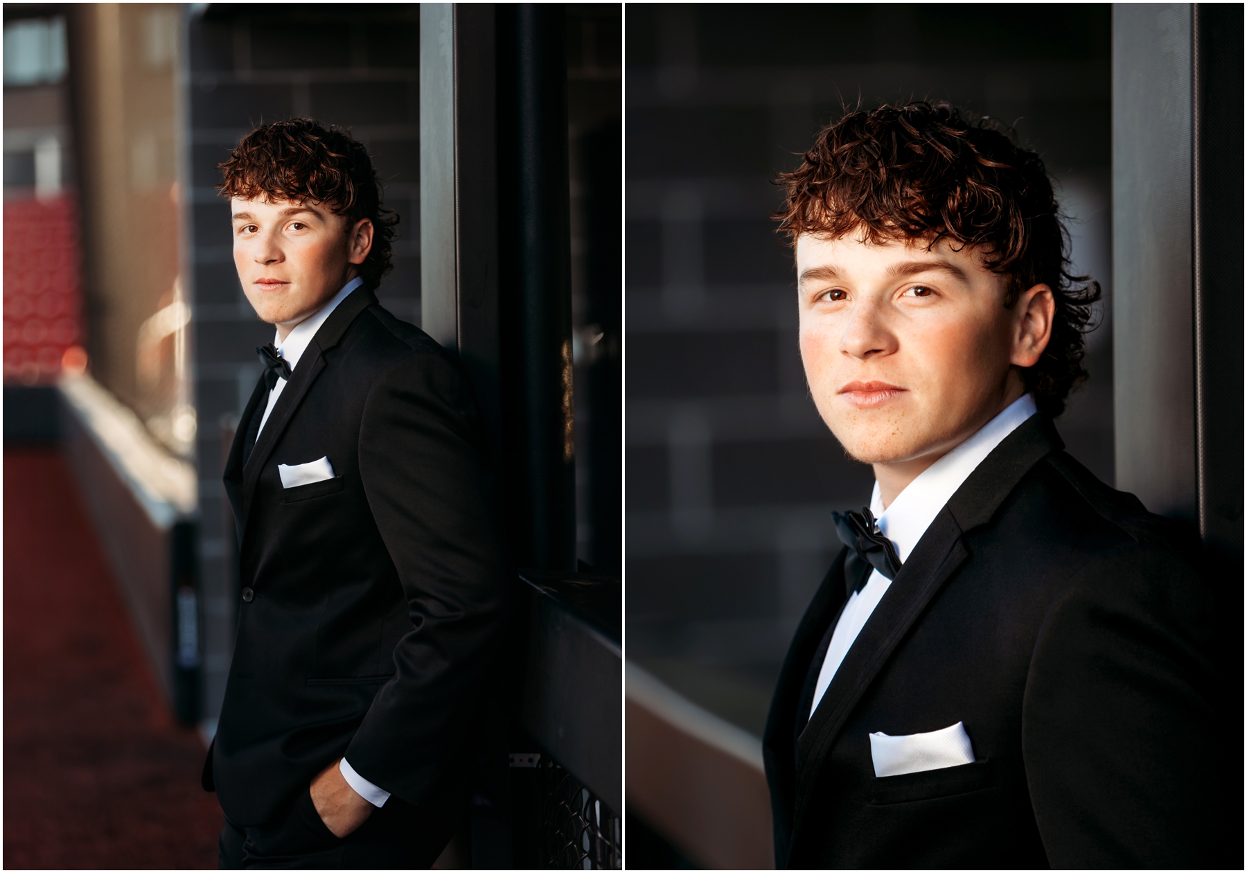 Warrensburg senior portraits of Ryan, featuring a blend of natural and sports settings with creative lighting effects, captured at Pertle Springs and WHS Baseball Field.