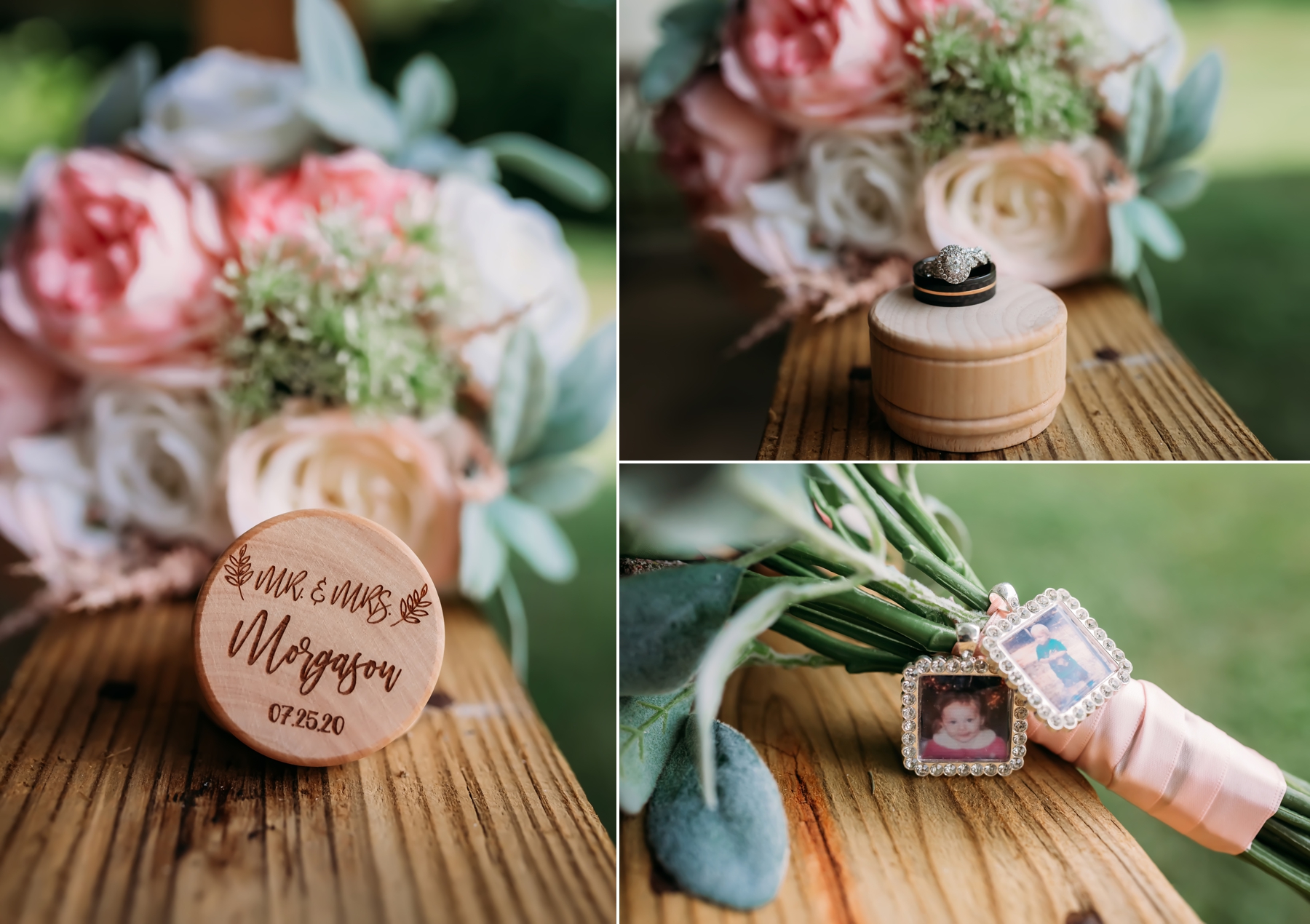 backyard wedding photography bates city missouri bride and groom brittany jewell photography rings wedding details
